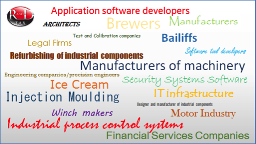 Examples of industries that can apply for R & D tax credits